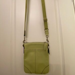 Lime green coach crossbody